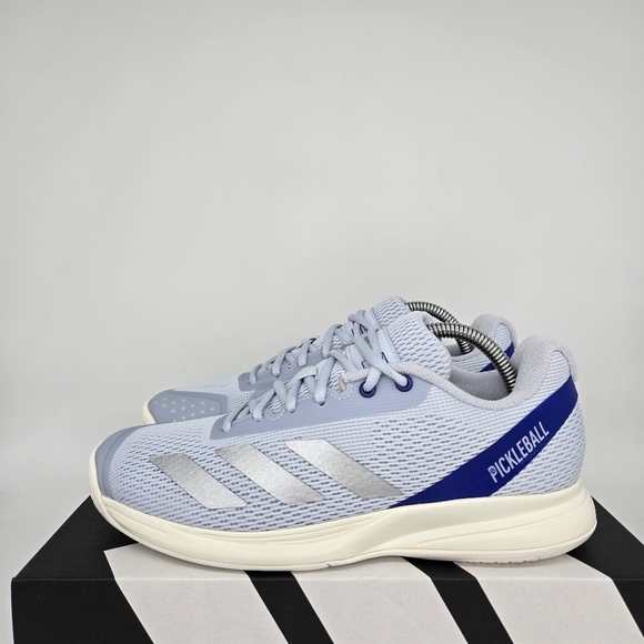 adidas Shoes - New adidas Pickleball Halo Blue Silver Metallic Women's Shoes Size 7.5